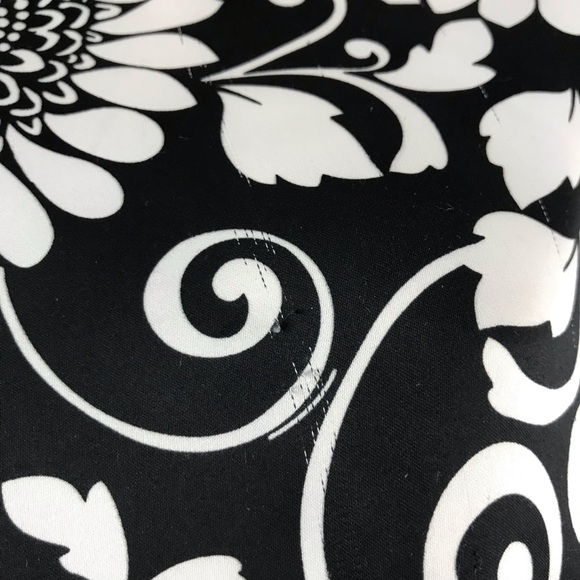 ICE One Shoulder Asymmetrical Purple Sequins White Floral Black Top Medium - Picture 9 of 16